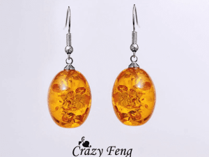 Cleare stone drop earring yellow1 e1569671635661png