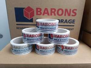 Barons White Packaging Tape